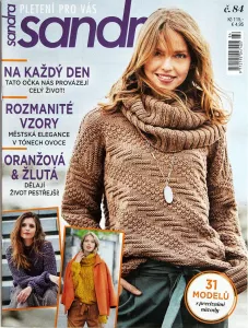 Sandra - pletení pro Vás č.84 -CZ- Oranžová a žlutá pro pestrý život