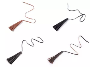 Střapec imitace kůže 10 cm