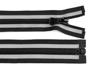 Zip spirálový No 5 reflexní délka 60 cm - černý