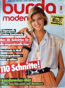 Burda 3/1985 -N- časopis se střihy