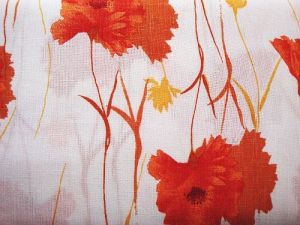 Šatovka - bílá s oramžovými květy