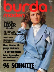 Burda 1/1986 -N- časopis se střihy