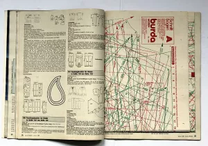 Burda 1/1989 -N- neporušená střihová příloha TOP