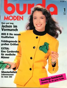Burda 1/1989 -N- časopis se střihy