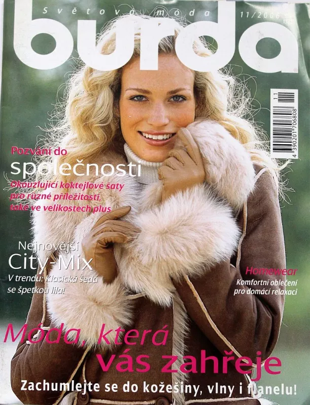 Burda 11/2006 -CZ- časopis se střihovou přílohou