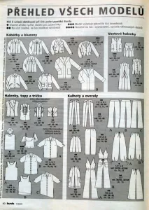 Burda 5/2003 -CZ- přehled střihů 1
