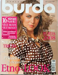 Burda 6/2008 -CZ- časopis se střihovou přílohou