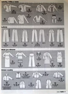 Burda 8/2004 -CZ- přehled střihů 2