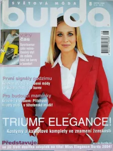 Burda 8/2004 -CZ- časopis se střihy