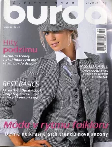 Burda 9/2006 -CZ- časopis se střihovou přílohou