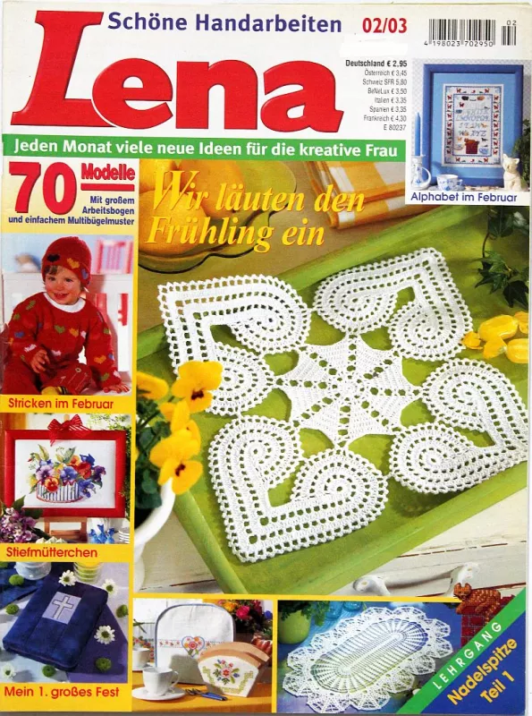 Lena č.2/2003 N- ruční práce pro ženy - časopis s přílohou