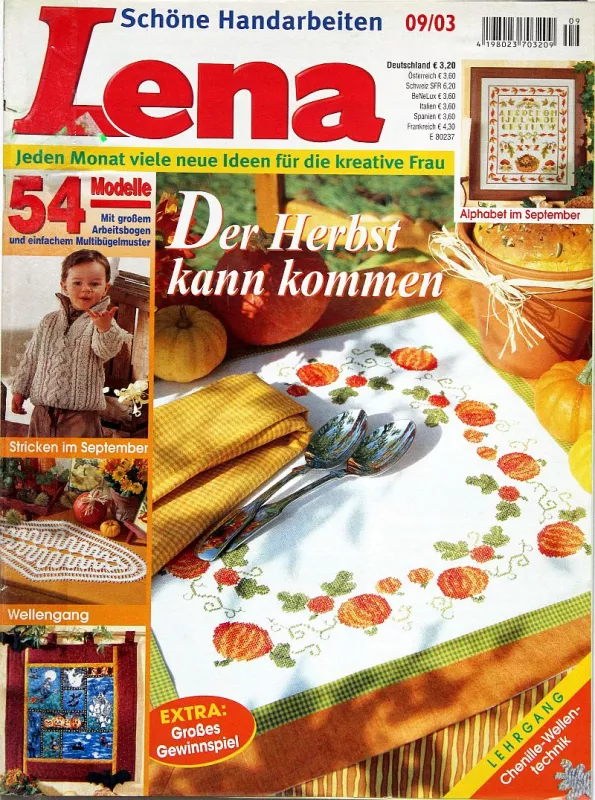 Lena č.9/2003 N- ruční práce pro ženy - časopis s přílohou