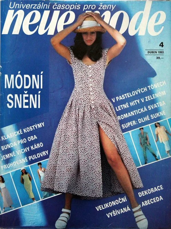 Neue Mode 4/1993 -CZ- časopis se střihy