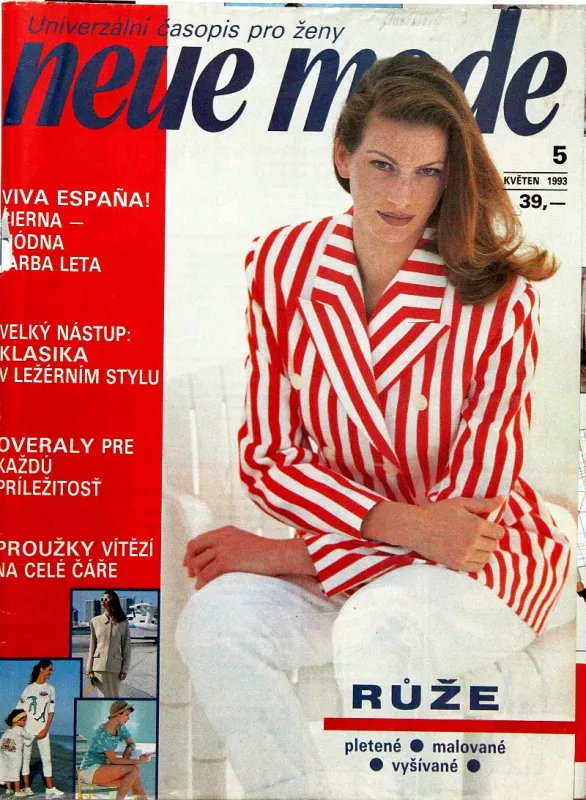 Neue Mode 5/1993 -CZ- časopis se střihovou přílohou
