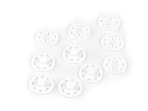 Patentky plastové / stiskací knoflíky Ø25 mm - bílé