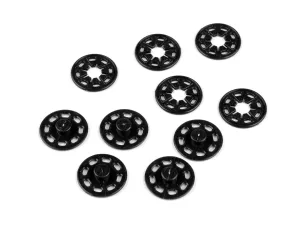 Patentky plastové / stiskací knoflíky Ø25 mm - černé