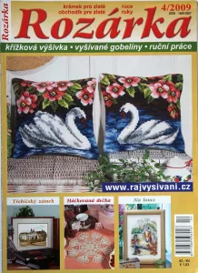 Rozárka 4/2009 -CZ- SK- časopis s výšivkami