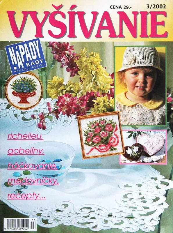 Vyšívání 3/2002 -Sk- časopis s přílohou pro výšivku