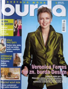 Burda 1/2001 -CZ- časopis se střihy