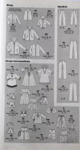 Burda 1/2010 -PL- přehled střihů 2