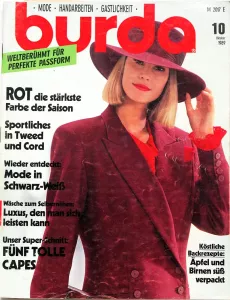 Burda 10/1989 -N- časopis se střihy TOP