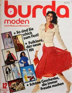 Burda 12/1980 RETRO -N- časopis se střihy