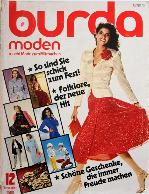 Burda 12/1980 RETRO -N- časopis se střihy
