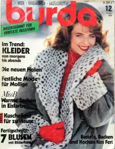 Burda 12/1989 -N- časopis se střihy