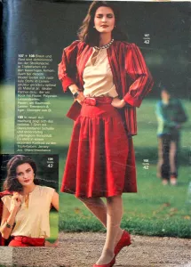 Burda 2/1983 RETRO -N- ukázka z časopisu