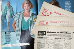 Burda 3/1985 -N- ukázka z časopisu + přílohy