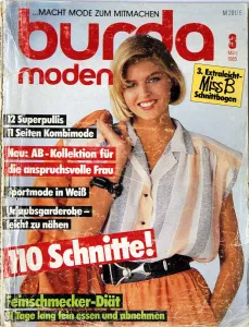 Burda 3/1985 -N- časopis se střihy 