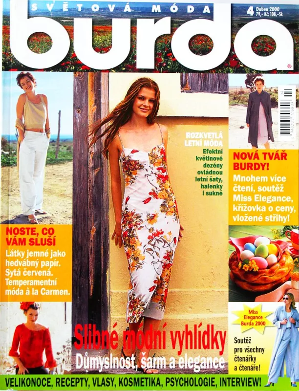 Burda 4/2000 -CZ- časopis se střihy