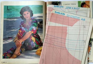 Burda 6/1993 -CZ- střihové přílohy viz. foto