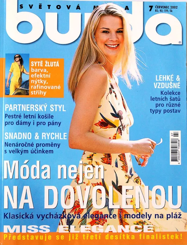 Burda 7/2002 -CZ- časopis se střihy