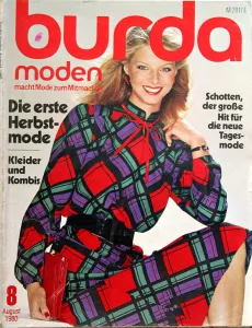 Burda 8/1980 RETRO -N- časopis se střihy