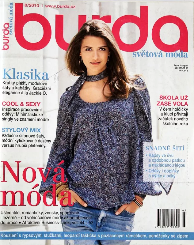 Burda 8/2010 -CZ- časopis se střihy
