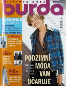 Burda 9/2000 -CZ- časopis se střihy