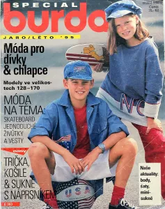 Burda - Móda pro dívky a chlapce jaro/léto 1995 -CZ- časopis se střihy