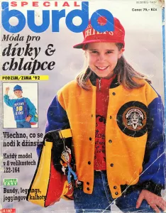 Burda - Móda pro dívky a chlapce podzim/zima 1992 -CZ- časopis se střihy