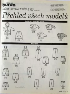 Burda - Móda pro malé děti -CZ- přehled střihů 1