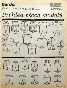 Burda - Móda pro nejmenší jaro/léto 1995 -CZ- přehled modelů 1