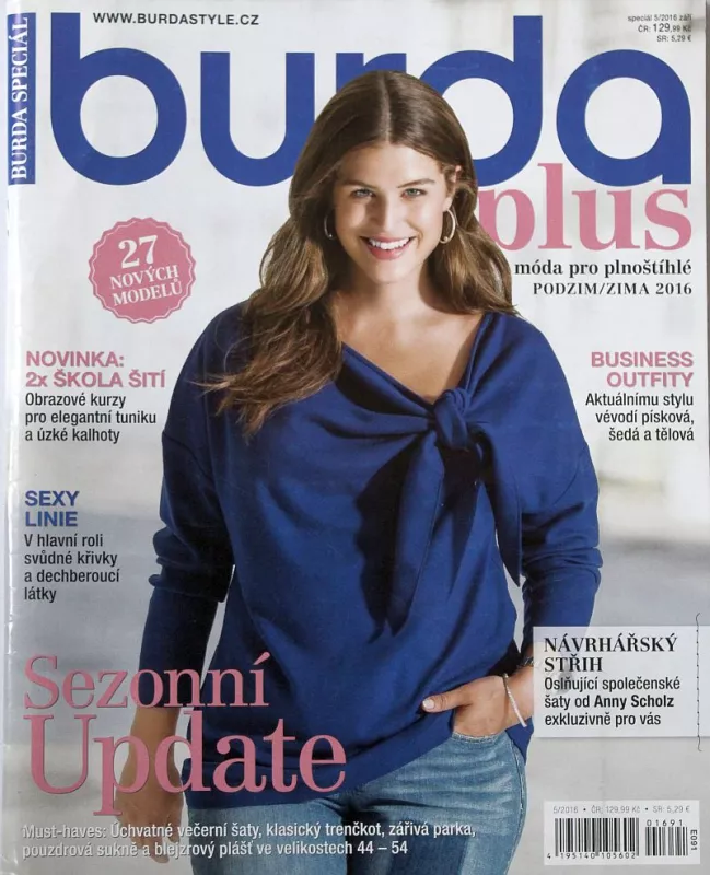 Burda PLUS 5/2016 -CZ- časopis se střihy