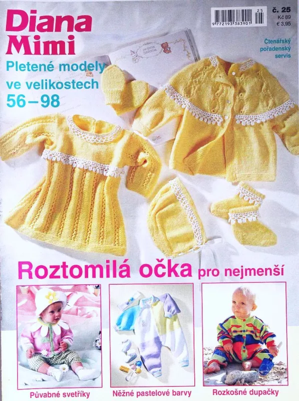 Diana BABY - Pletené modely vel. 56-98 -CZ