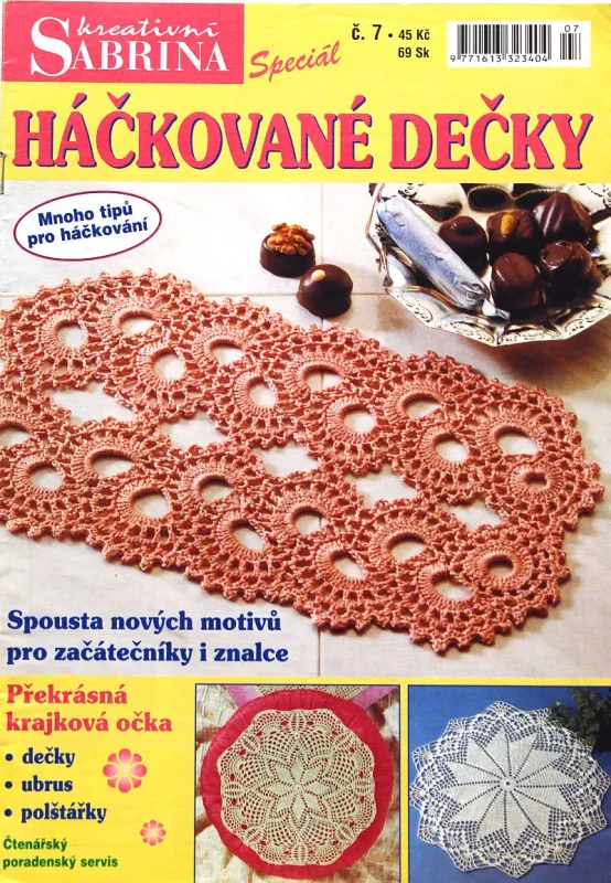 Háčkované dečky č. 7 -CZ-