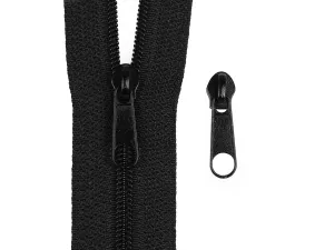 Jezdec ke spirálovým zipům No 3 BX -černá + zip