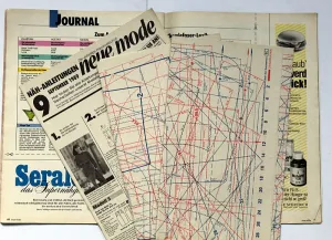 Neue Mode 9/1989 -N- přehled střihových příloh