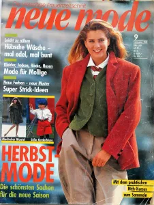 Neue Mode 9/1989 -N- časopis se střihy