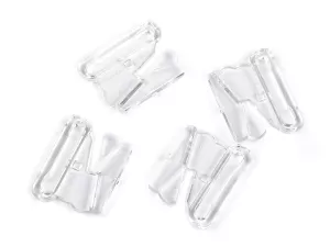 Zapínání plavkové šíře 25 mm plastové - transparent