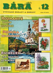 Bára č. 12 -Sk- časopis vyšívané obrazy a ubrusy