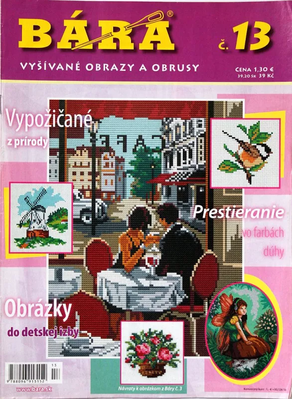 Bára č.13 -Sk- časopis vyšívané obrazy a ubrusy